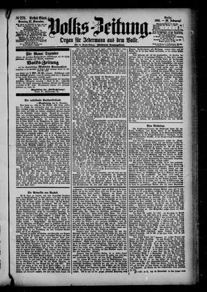 Volks-Zeitung vom 27.11.1881