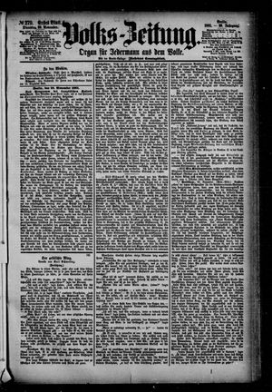 Volks-Zeitung vom 29.11.1881