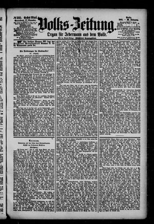 Volks-Zeitung vom 17.12.1881