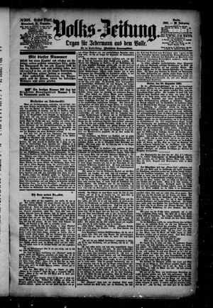 Volks-Zeitung vom 31.12.1881
