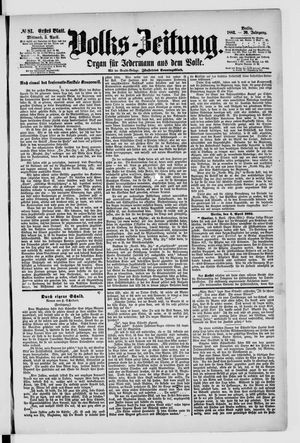 Volks-Zeitung vom 05.04.1882