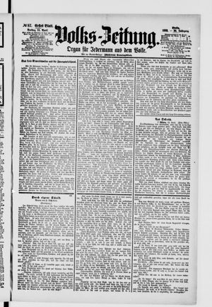 Volks-Zeitung on Apr 14, 1882