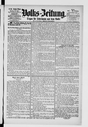 Volks-Zeitung on Apr 16, 1882