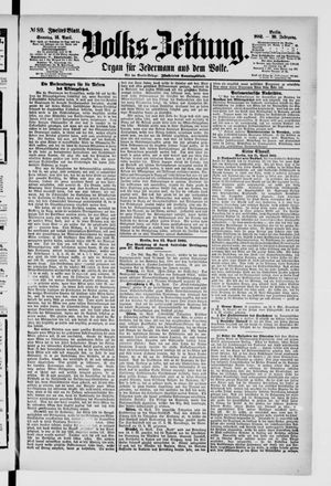 Volks-Zeitung on Apr 16, 1882