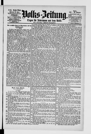 Volks-Zeitung vom 19.04.1882