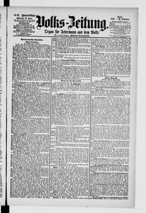 Volks-Zeitung vom 19.04.1882