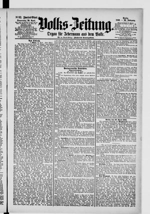 Volks-Zeitung vom 20.04.1882