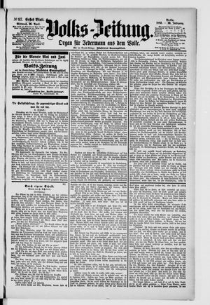 Volks-Zeitung on Apr 26, 1882