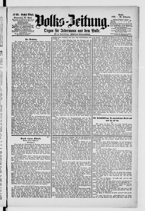 Volks-Zeitung vom 27.04.1882