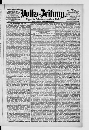 Volks-Zeitung vom 11.05.1882