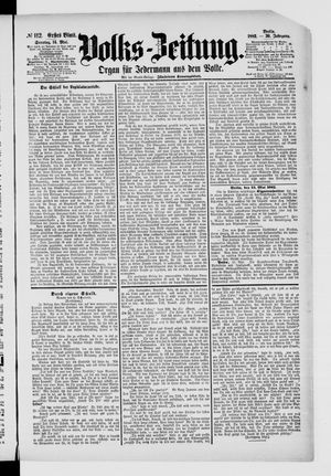 Volks-Zeitung vom 14.05.1882