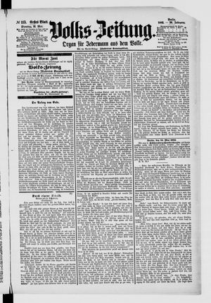 Volks-Zeitung vom 16.05.1882