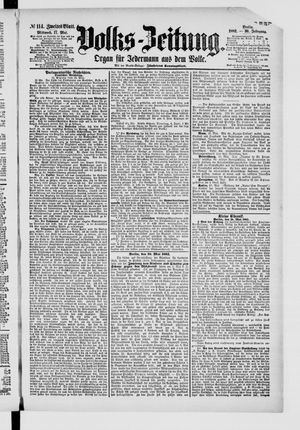 Volks-Zeitung vom 17.05.1882