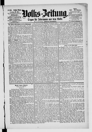 Volks-Zeitung vom 23.05.1882
