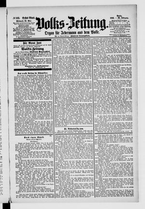 Volks-Zeitung on May 24, 1882