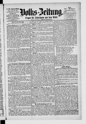 Volks-Zeitung on May 25, 1882
