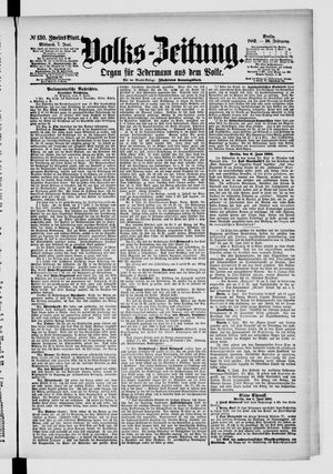 Volks-Zeitung vom 07.06.1882