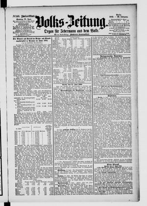 Volks-Zeitung vom 18.06.1882