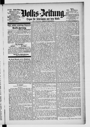 Volks-Zeitung on Jun 21, 1882