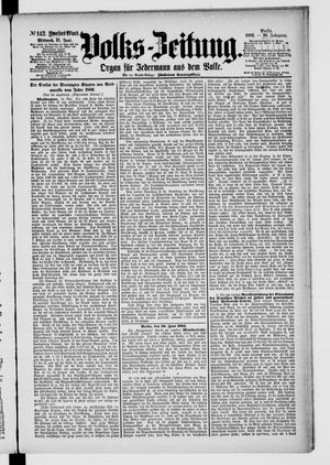 Volks-Zeitung on Jun 21, 1882