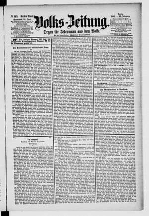 Volks-Zeitung vom 24.06.1882