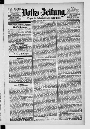 Volks-Zeitung vom 28.06.1882