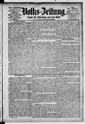 Volks-Zeitung vom 13.07.1882