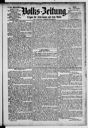 Volks-Zeitung vom 14.07.1882