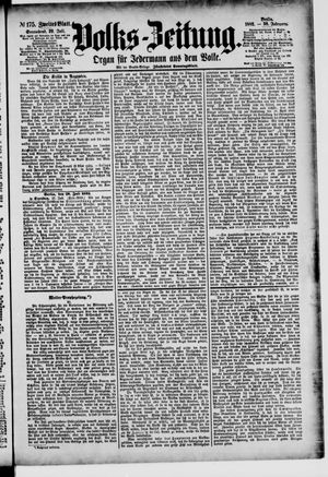 Volks-Zeitung on Jul 29, 1882