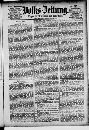 Volks-Zeitung vom 06.08.1882
