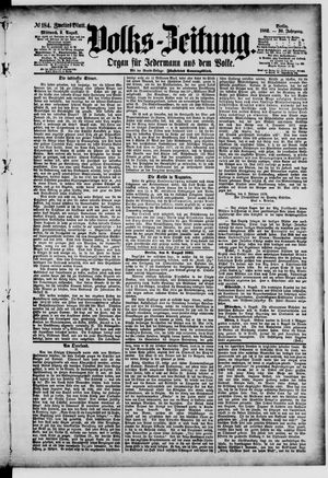 Volks-Zeitung vom 09.08.1882