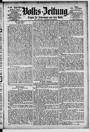 Volks-Zeitung vom 11.08.1882