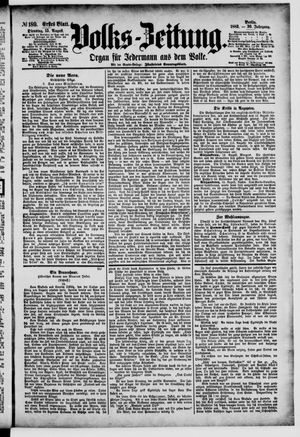 Volks-Zeitung vom 15.08.1882