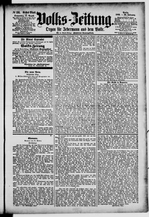 Volks-Zeitung vom 17.08.1882