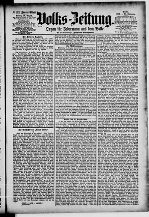 Volks-Zeitung vom 18.08.1882