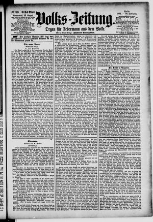 Volks-Zeitung vom 19.08.1882