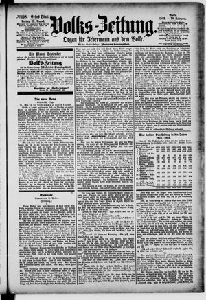 Volks-Zeitung vom 25.08.1882