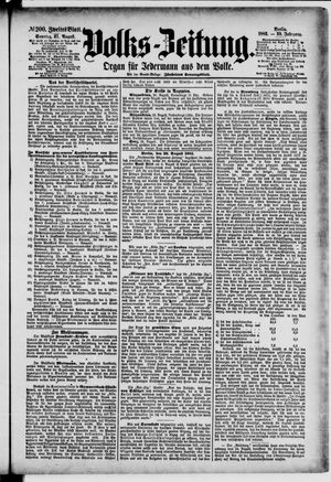 Volks-Zeitung vom 27.08.1882