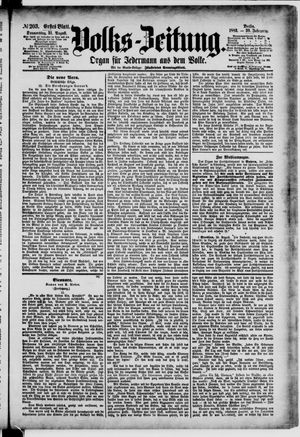 Volks-Zeitung vom 31.08.1882