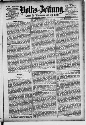 Volks-Zeitung vom 03.09.1882
