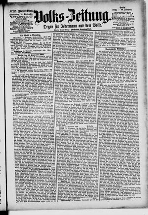 Volks-Zeitung vom 14.09.1882