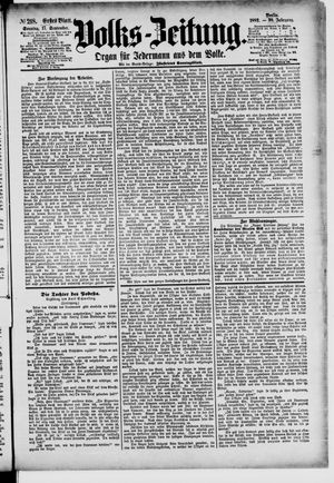 Volks-Zeitung vom 17.09.1882