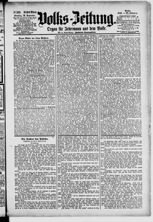 Volks-Zeitung vom 19.09.1882