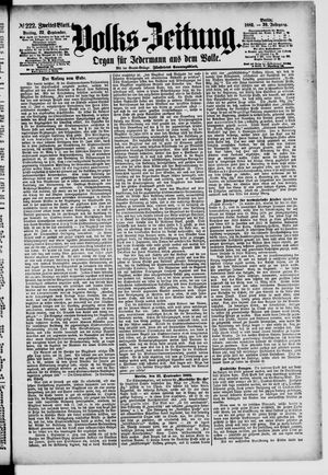 Volks-Zeitung vom 22.09.1882