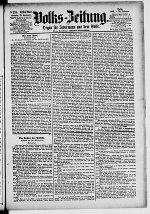 Volks-Zeitung vom 24.09.1882