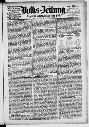 Volks-Zeitung vom 24.09.1882
