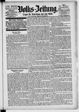 Volks-Zeitung vom 30.09.1882