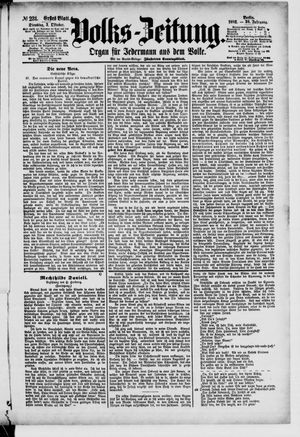 Volks-Zeitung vom 03.10.1882