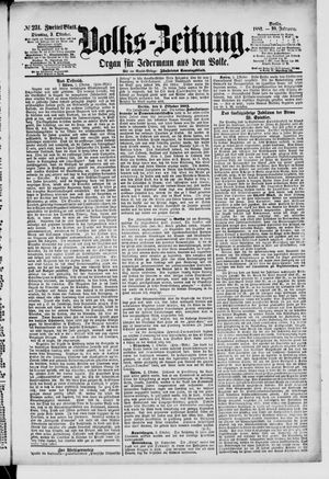 Volks-Zeitung vom 03.10.1882