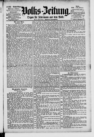 Volks-Zeitung on Oct 4, 1882